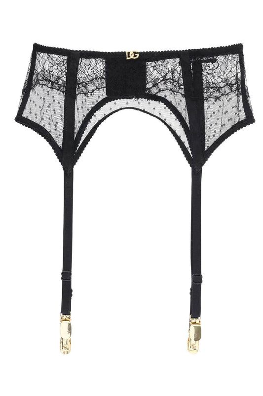 Dolce & Gabbana lace garter belt with logo