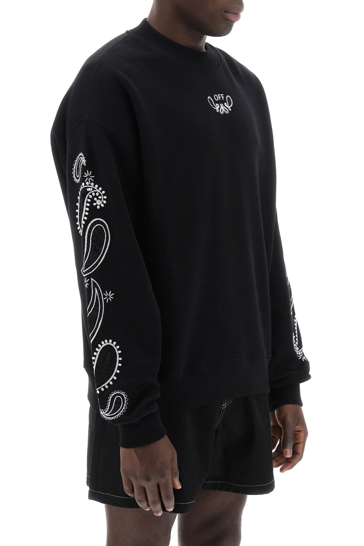 Off-White "arrow bandana crewneck sweat