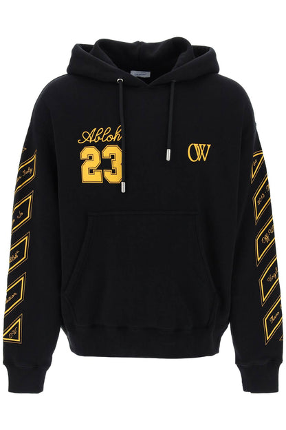 Off-White skated hoodie with ow 23 logo