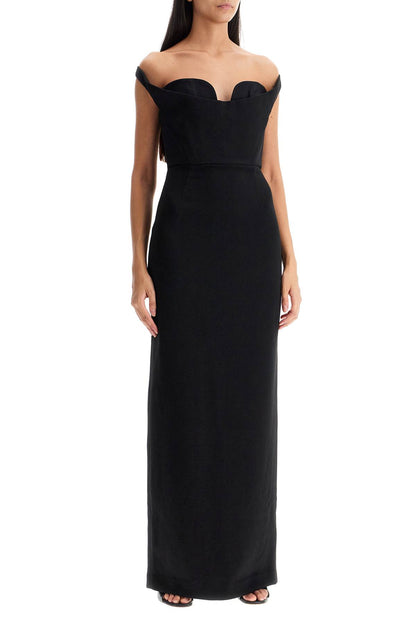 Solace London long serina dress