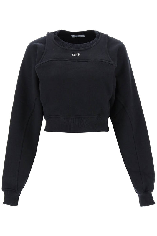 Off-White cropped crew-neck sweatshirt