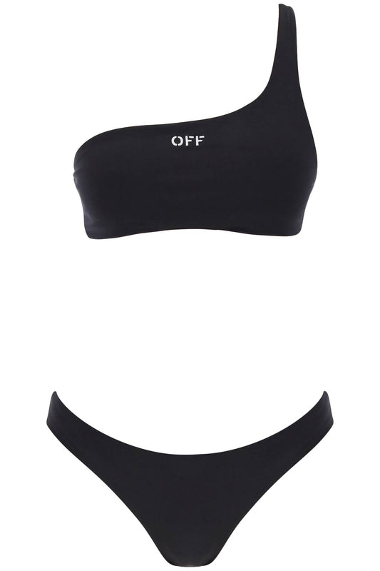 Off-White embroidered logo bikini set with