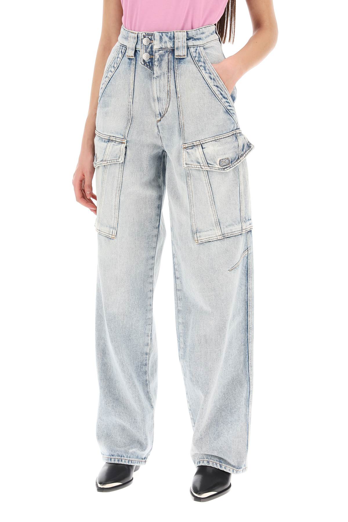 Isabel Marant Etoile cargo heilani jeans