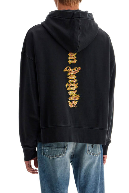 Palm Angels 'burning palm oversized hoodie with hood'