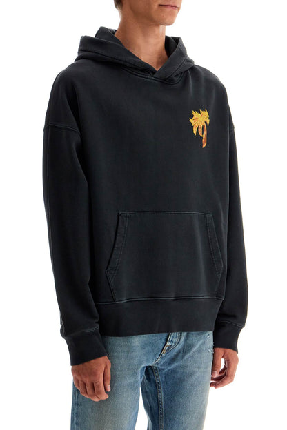 Palm Angels 'burning palm oversized hoodie with hood'