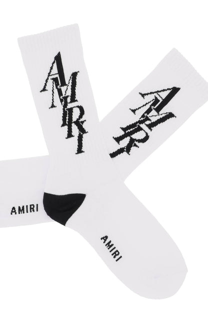 Amiri stack logo socks