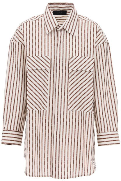 Amiri striped maxi shirt