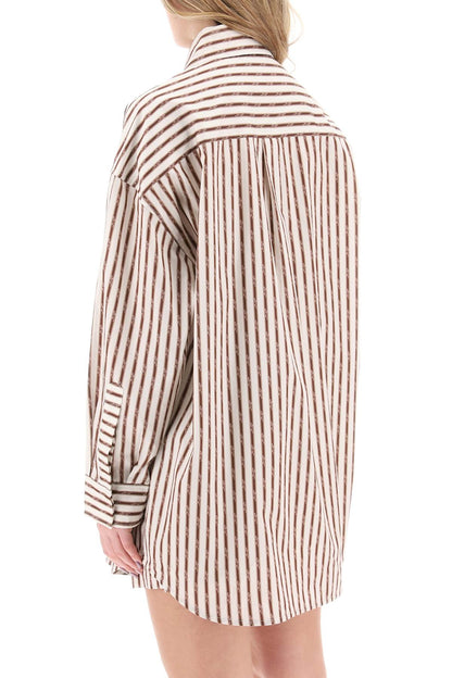 Amiri striped maxi shirt