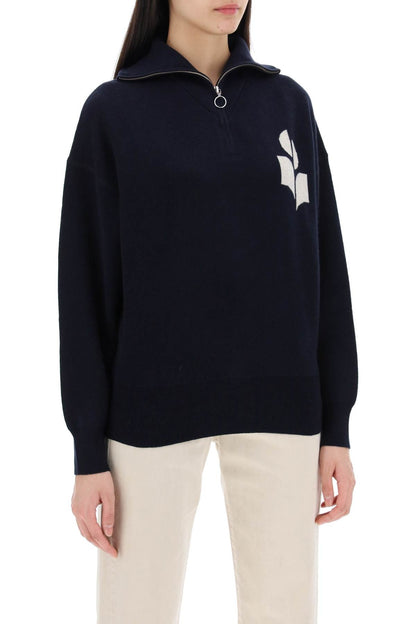 Isabel Marant Etoile azra sweater with jacquard  logo