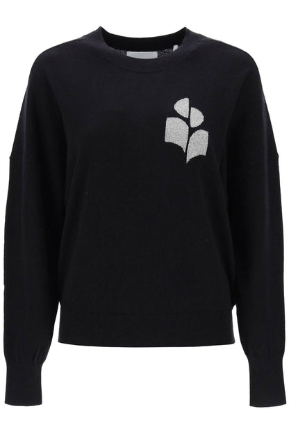 Isabel Marant Etoile marisans sweater with lurex logo intarsia