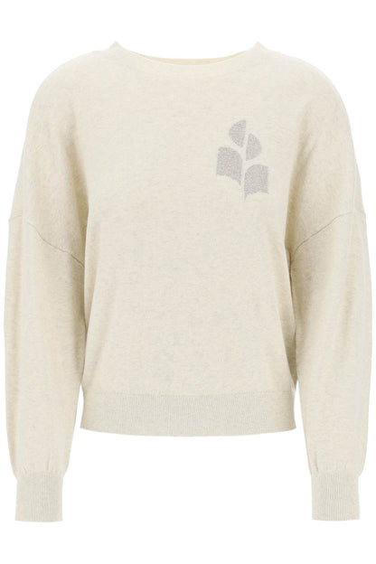 Isabel Marant Etoile marisans sweater with lurex logo intarsia