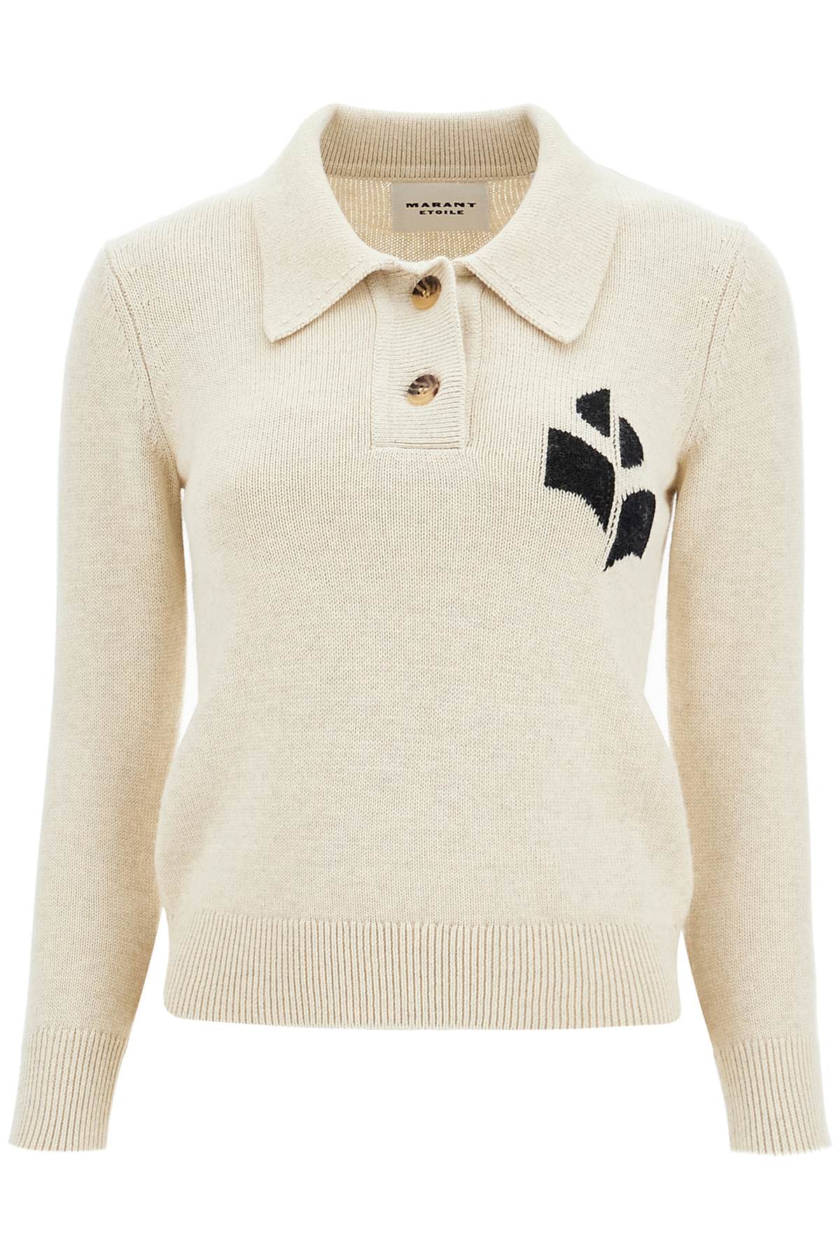 Isabel Marant Etoile cotton and wool nola polo pullover