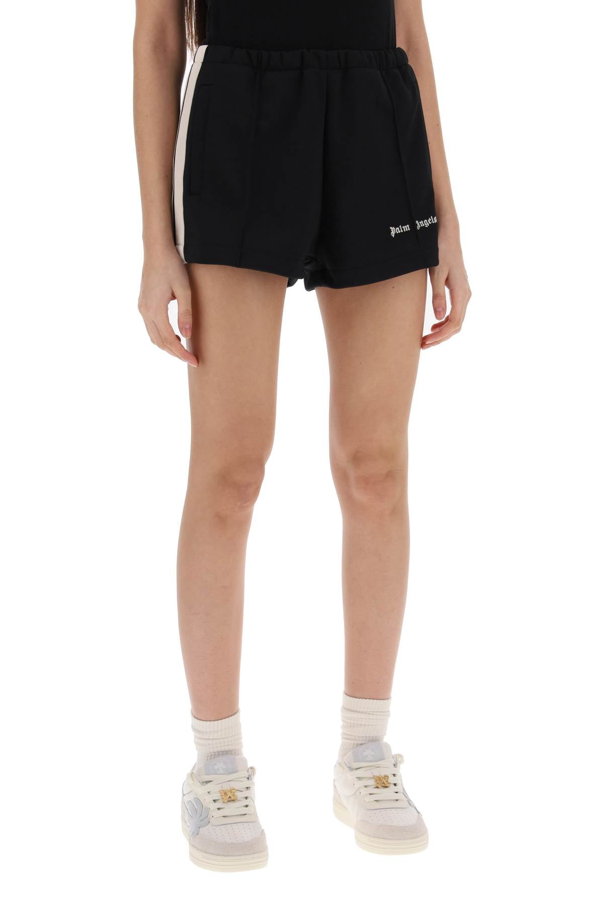 Palm Angels track shorts with contrast bands