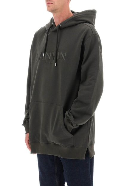 Lanvin hoodie with curb embroidery