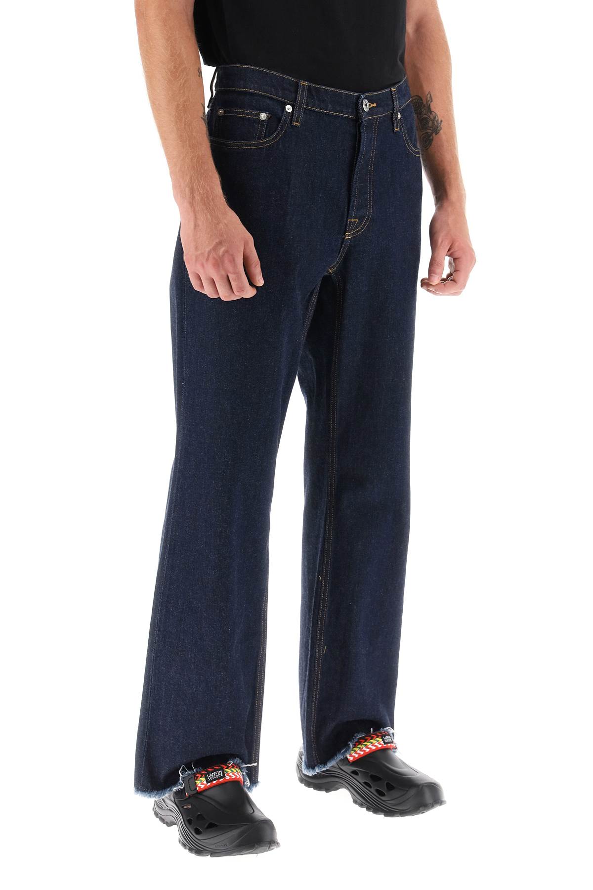 Lanvin jeans with frayed hem