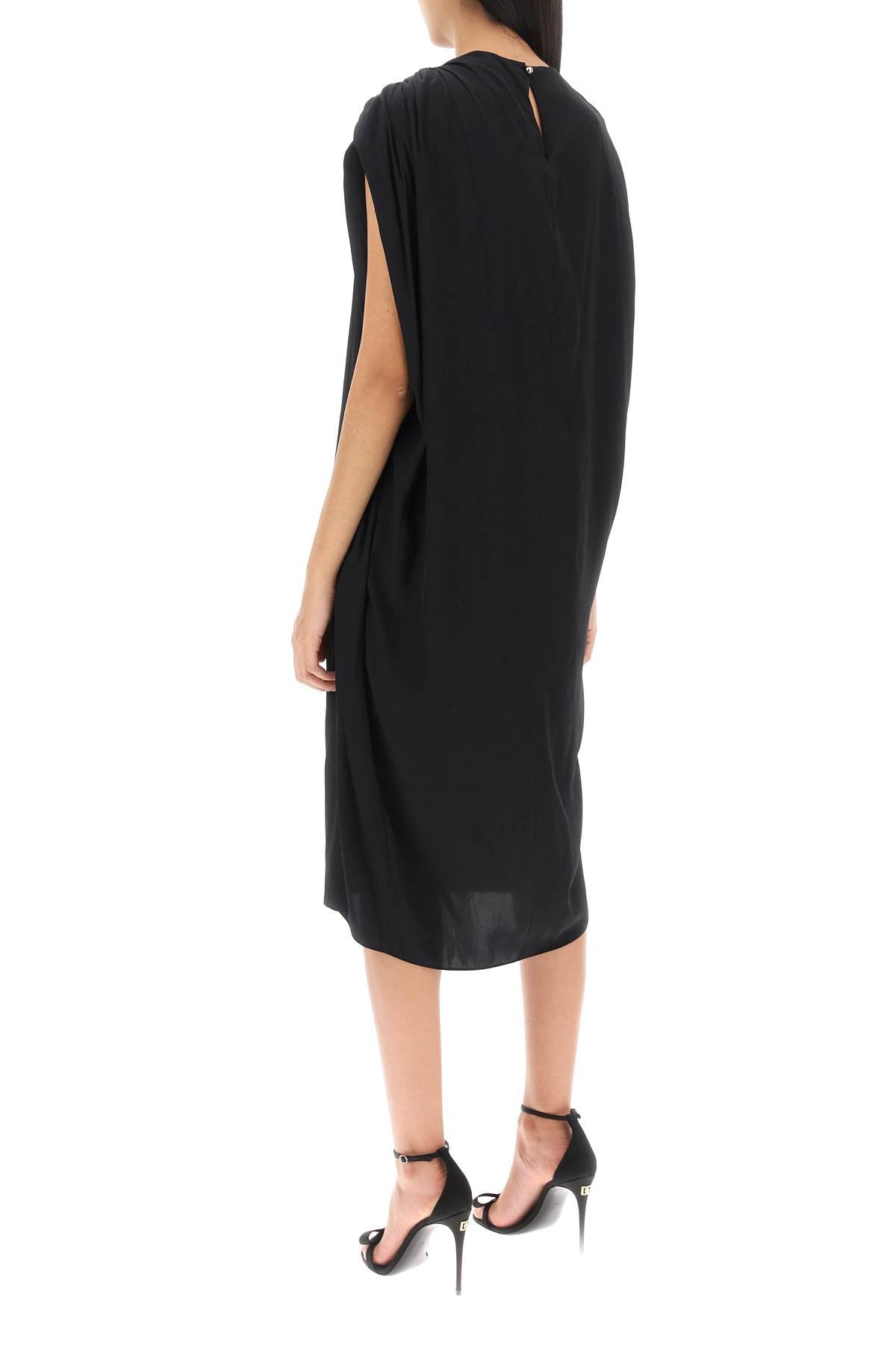 Lanvin draped midi dress