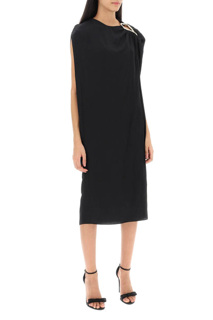 Lanvin draped midi dress