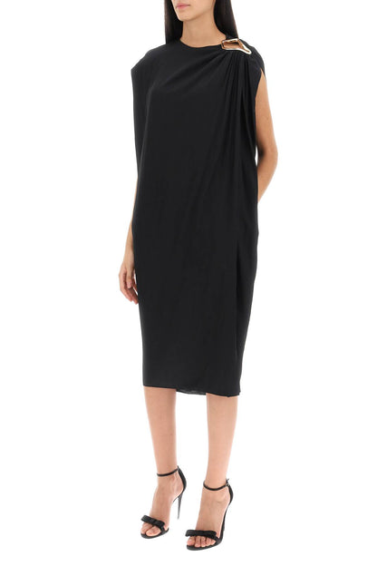 Lanvin draped midi dress