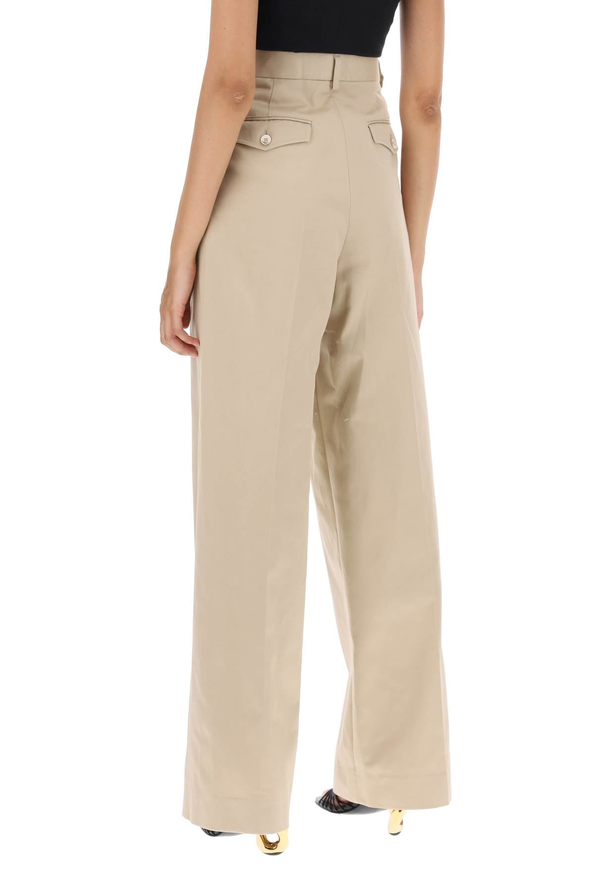 Lanvin wide leg gabardine pants