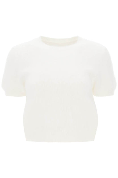 Maison Margiela angora wool short-sleeved top