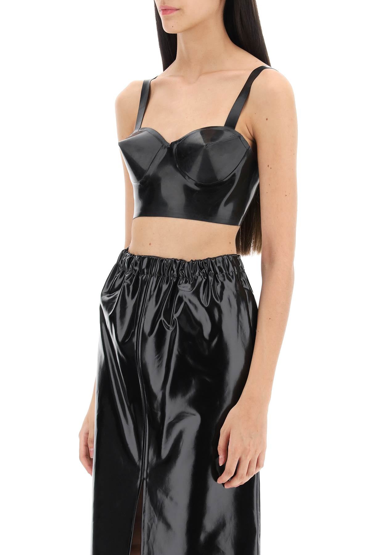 Maison Margiela latex top with bullet cups