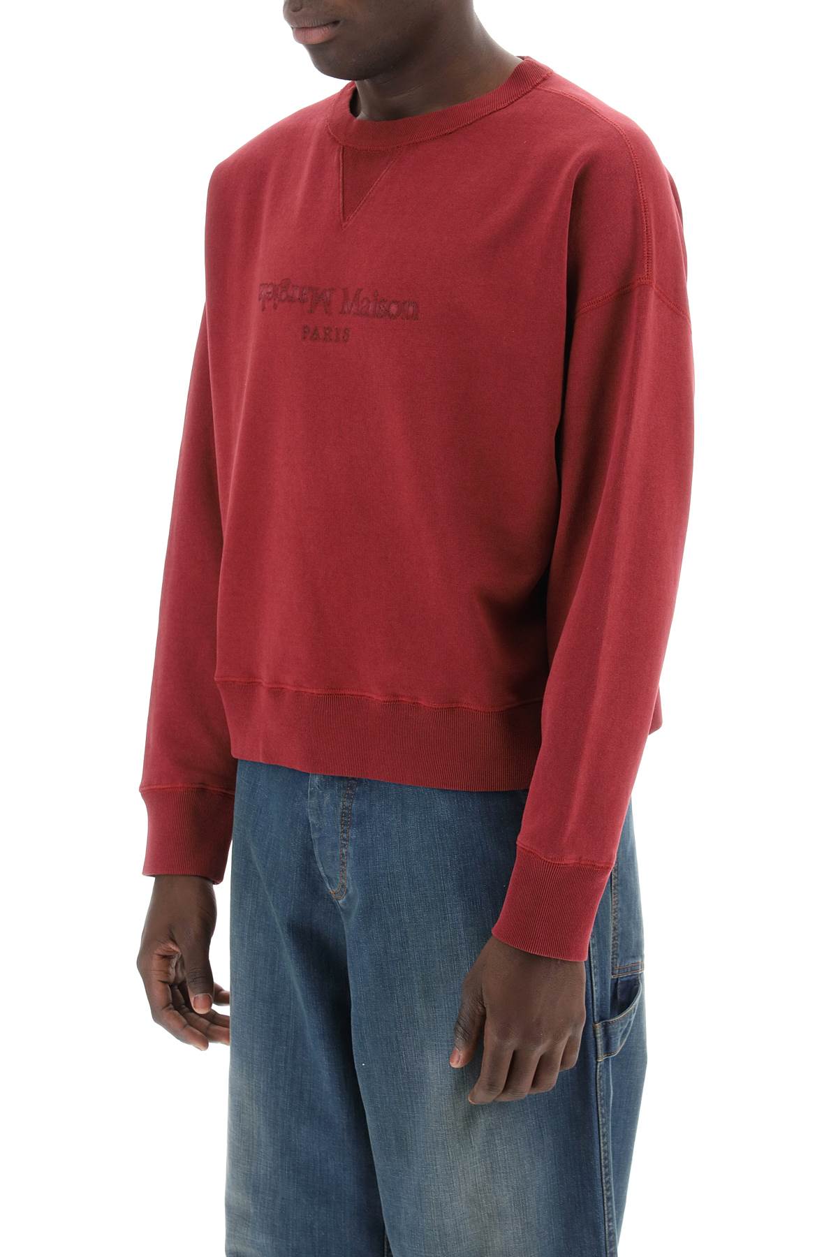 Maison Margiela reverse logo sweatshirt with hood