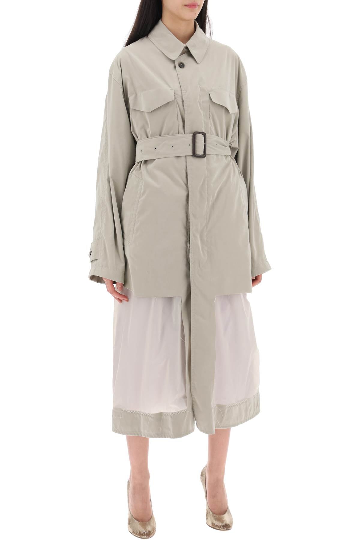 Maison Margiela reversible trench coat with déco