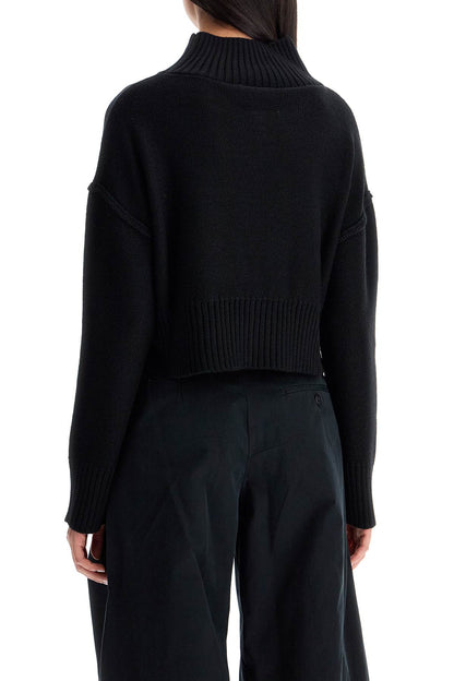 MM6 Maison Margiela destroyed short pullover sweater