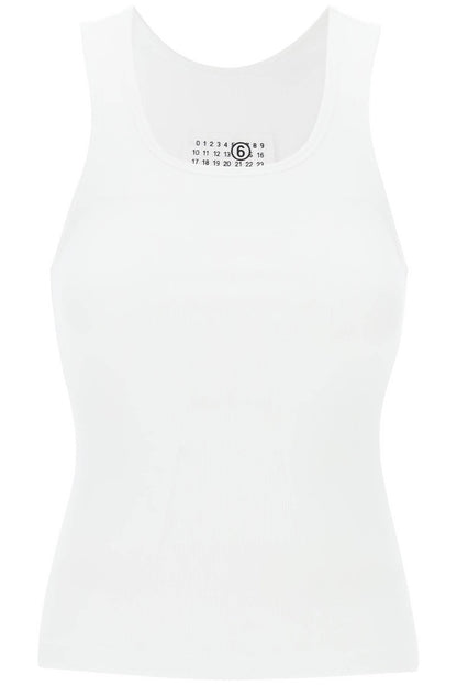 MM6 Maison Margiela tank top with numeric logo