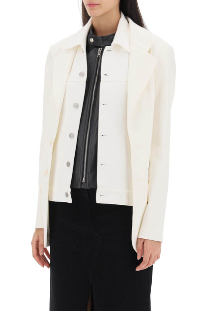 MM6 Maison Margiela trompe l'oeil layered blazer