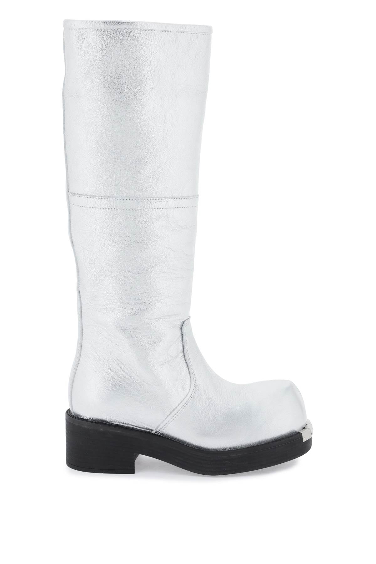 MM6 Maison Margiela laminated leather boots