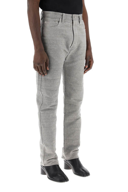 Maison Margiela five-pocket trousers in mélange effect canvas