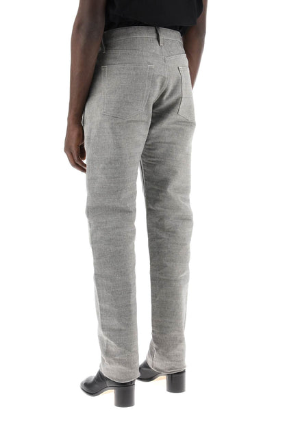 Maison Margiela five-pocket trousers in mélange effect canvas