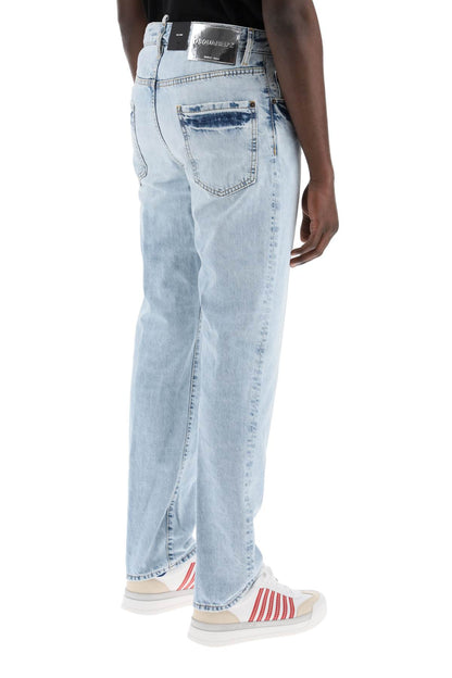 Dsquared2 light wash palm beach jeans with 642