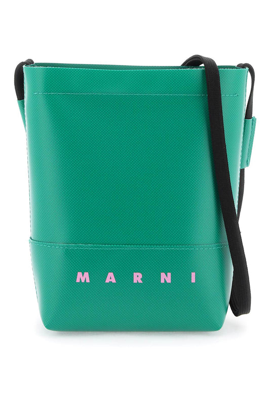 Marni coated canvas crossbody bag