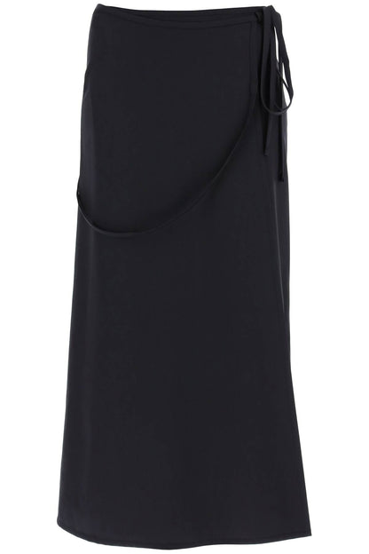 Lemaire wool wrap skirt with pockets