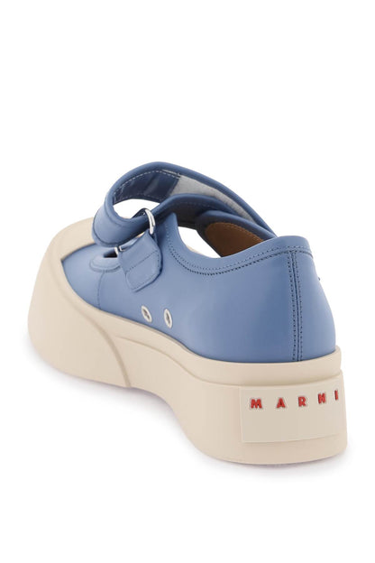 Marni pablo mary jane nappa leather sneakers