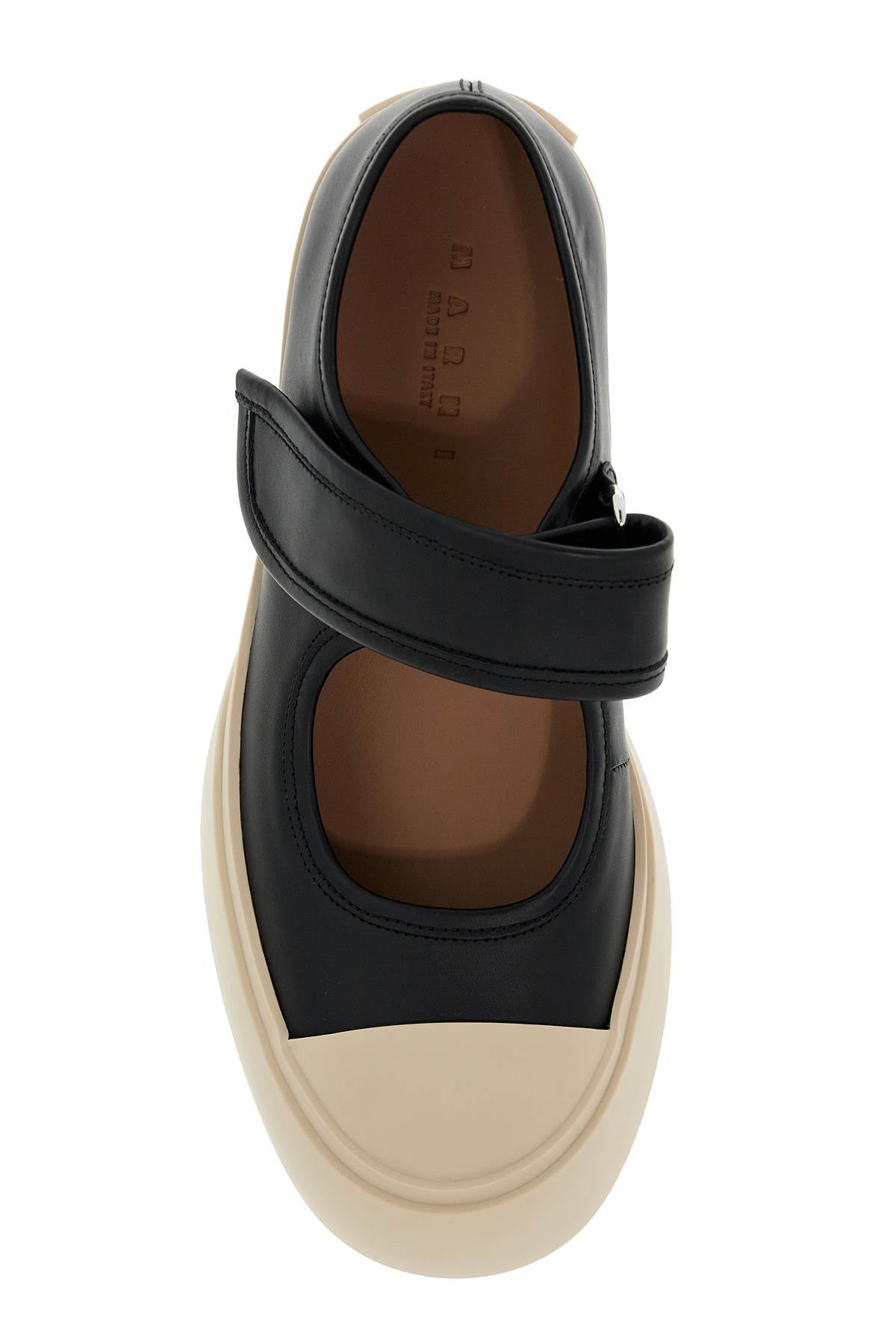 Marni pablo mary jane nappa leather sneakers