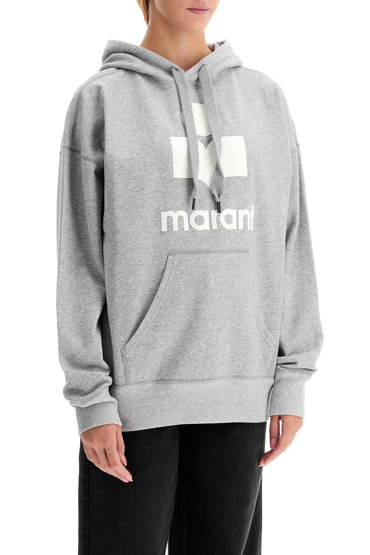 Isabel Marant Etoile mansel hoodie with flocked logo