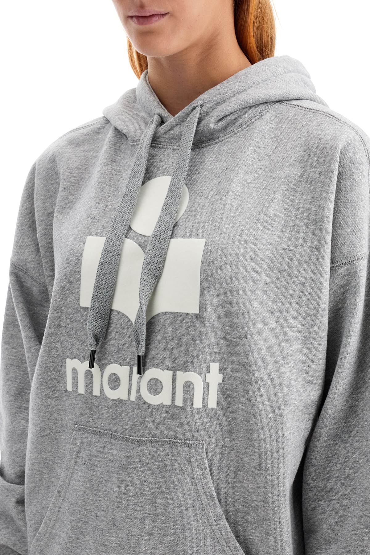 Isabel Marant Etoile mansel hoodie with flocked logo