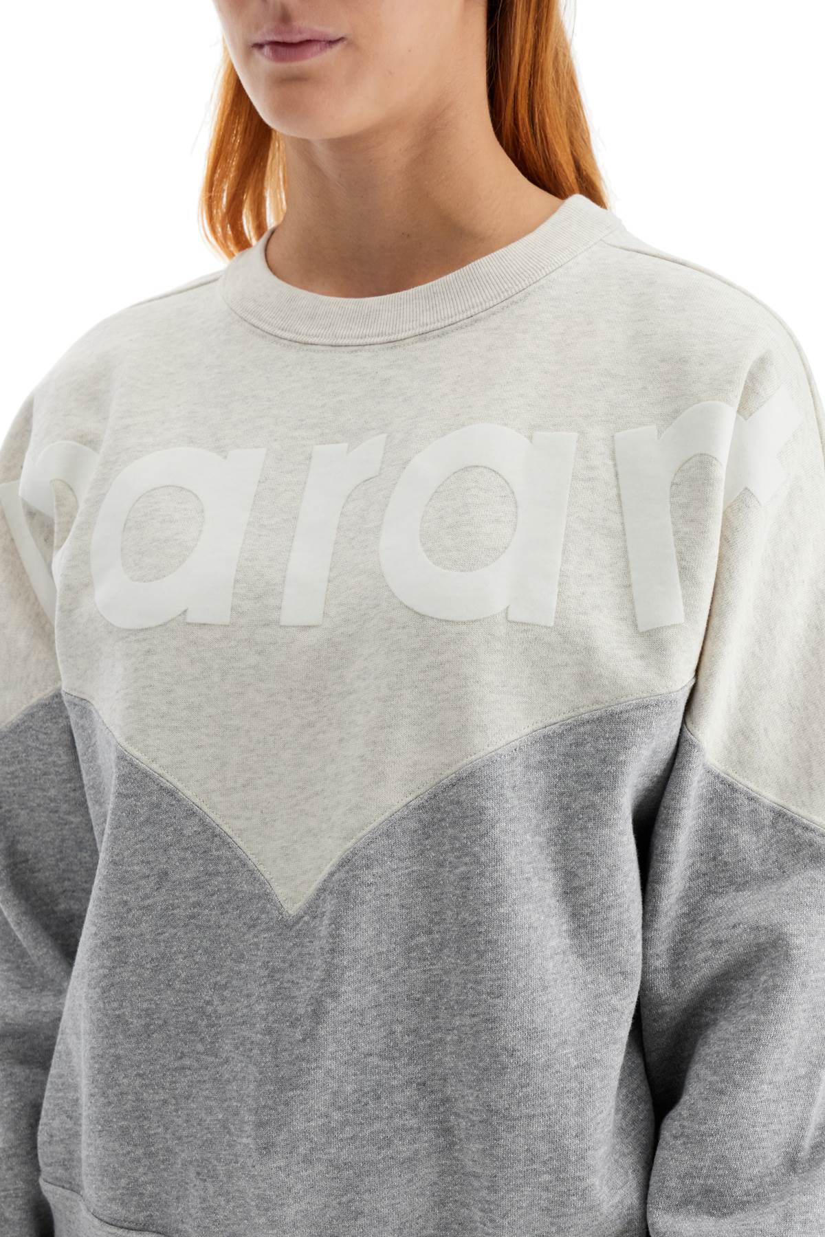 Isabel Marant Etoile houston sweatshirt with flocked logo