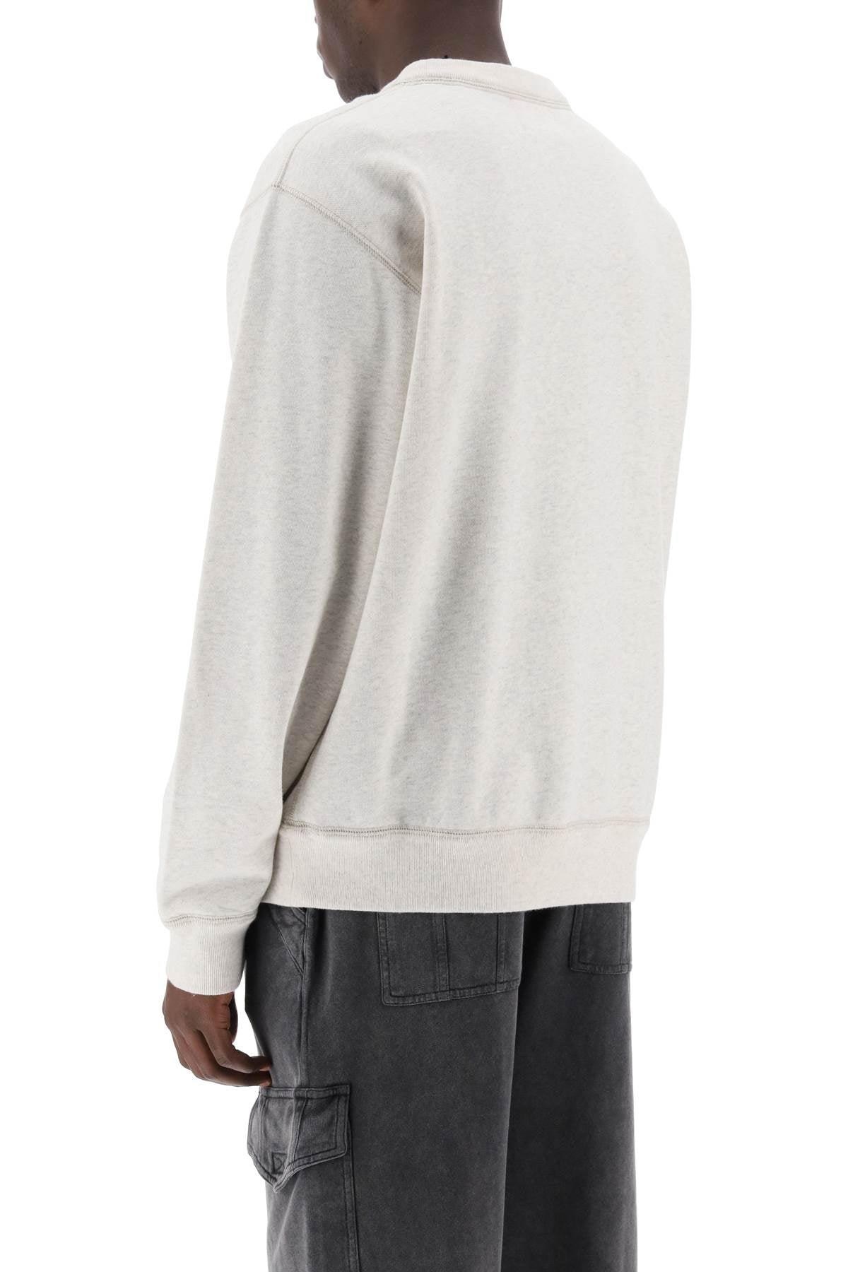 Marant mikoy flocked logo sweatshirt