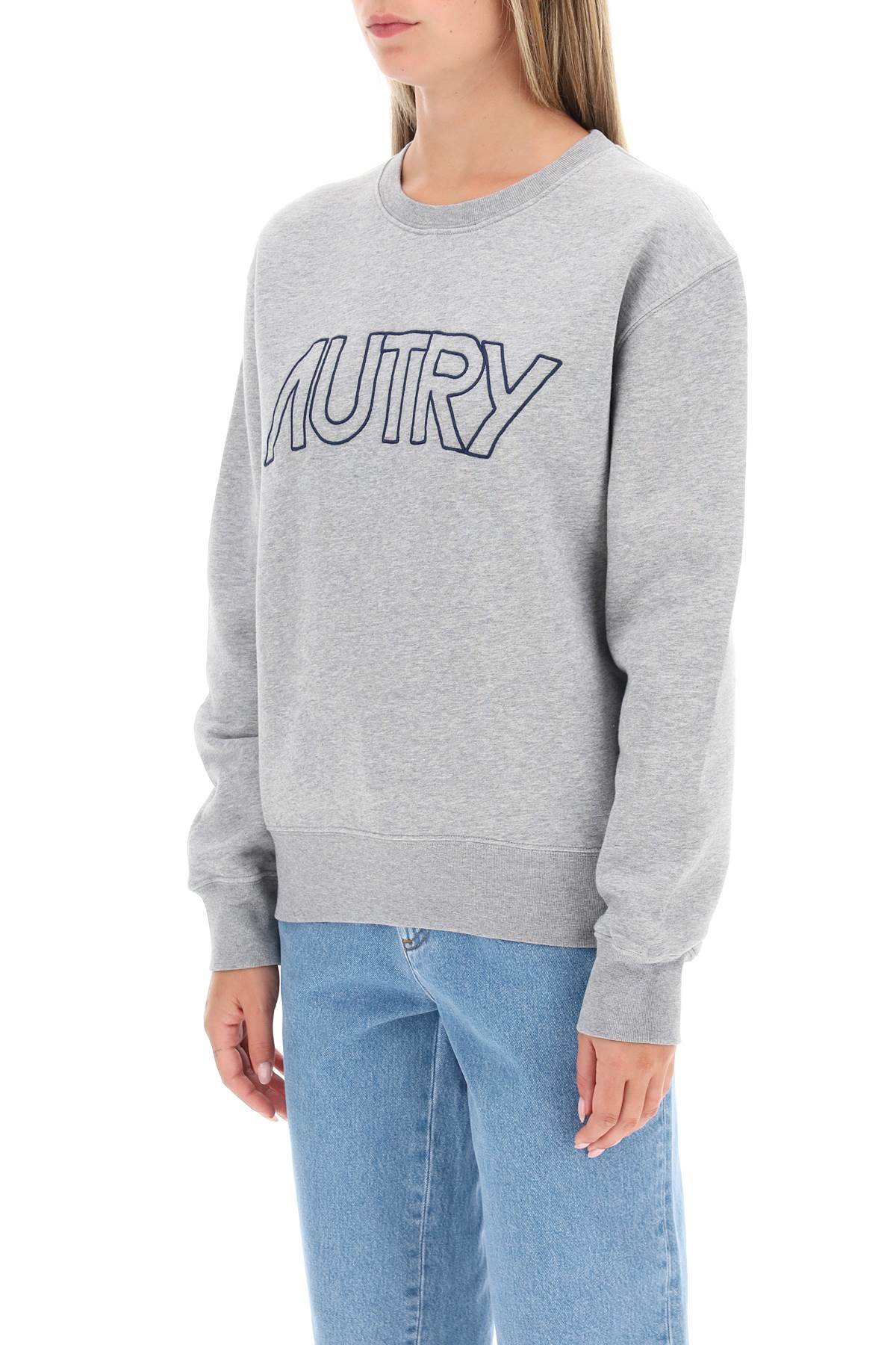 Autry crew-neck sweatshirt with logo embroidery