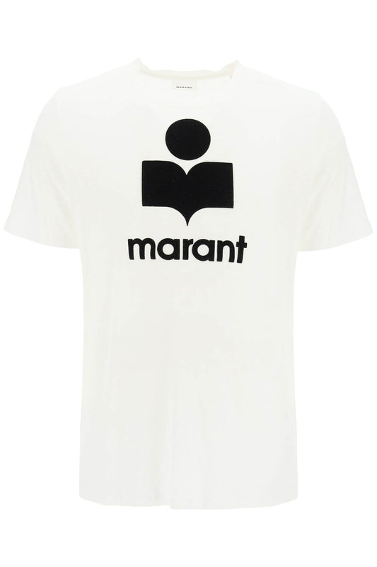 Marant karman linen logo t-shirt