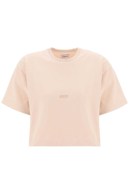 Autry boxy t-shirt with debossed logo