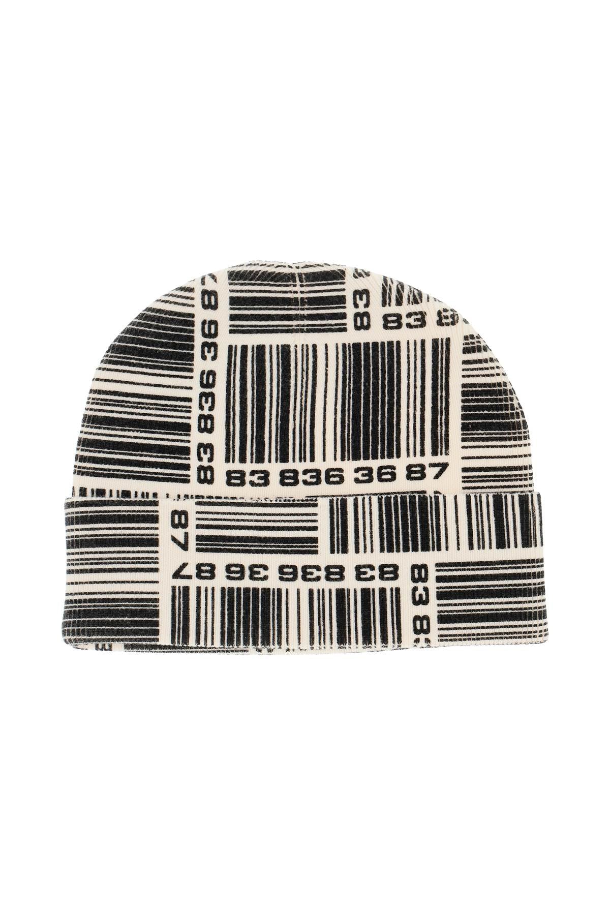 VTMNTS barcode monogram beanie hat