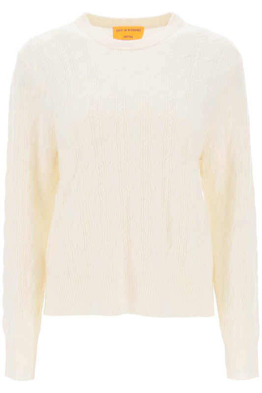 Guest In Residence twin cable cashmere sweater