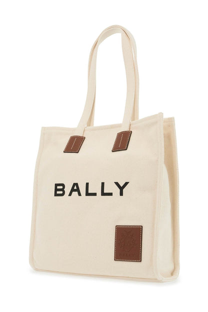 Bally akelei canvas tote bag with