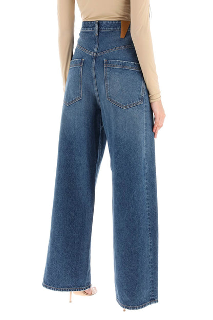 Darkpark 'ines' baggy jeans with folded waistband