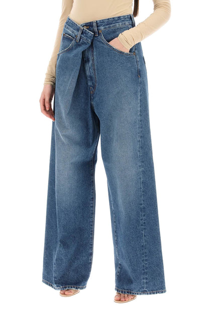 Darkpark 'ines' baggy jeans with folded waistband